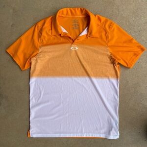 OAKLEY REGULAR FITPOLYESTER POLO SHIRT ORANGE, White. Medium